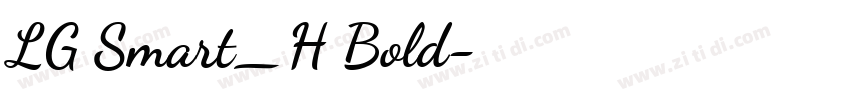 LG Smart_H Bold字体转换